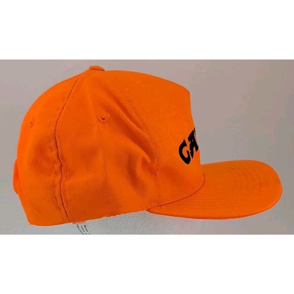 Vintage Camel Cigarettes Snapback Trucker Hat VTG 90s Blaze Orange Hunting - Picture 4 of 9